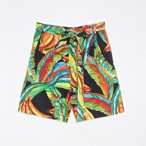 Farm Rio Preta Banana Linen Shorts S